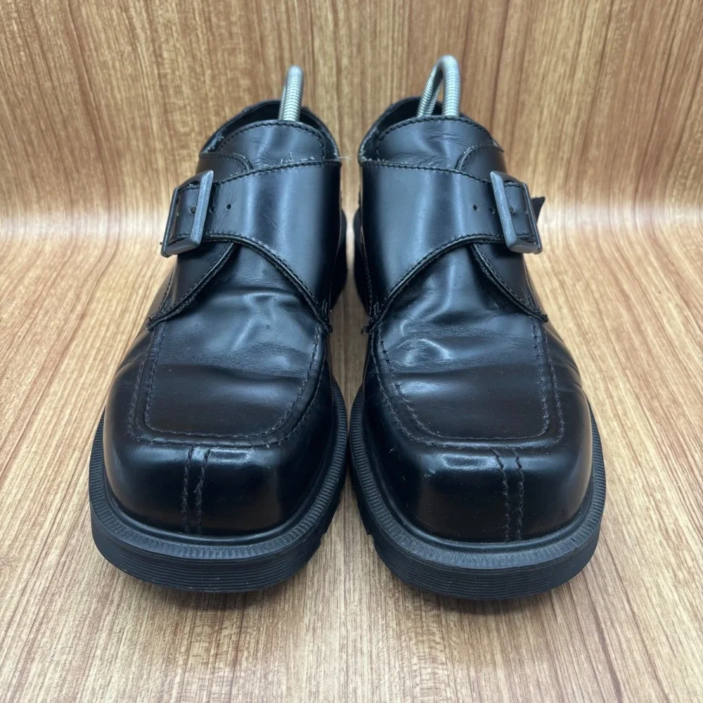 Dr. Martens 9387 Vintage Monk Strap Black Leather Mens UK 9 Made in England